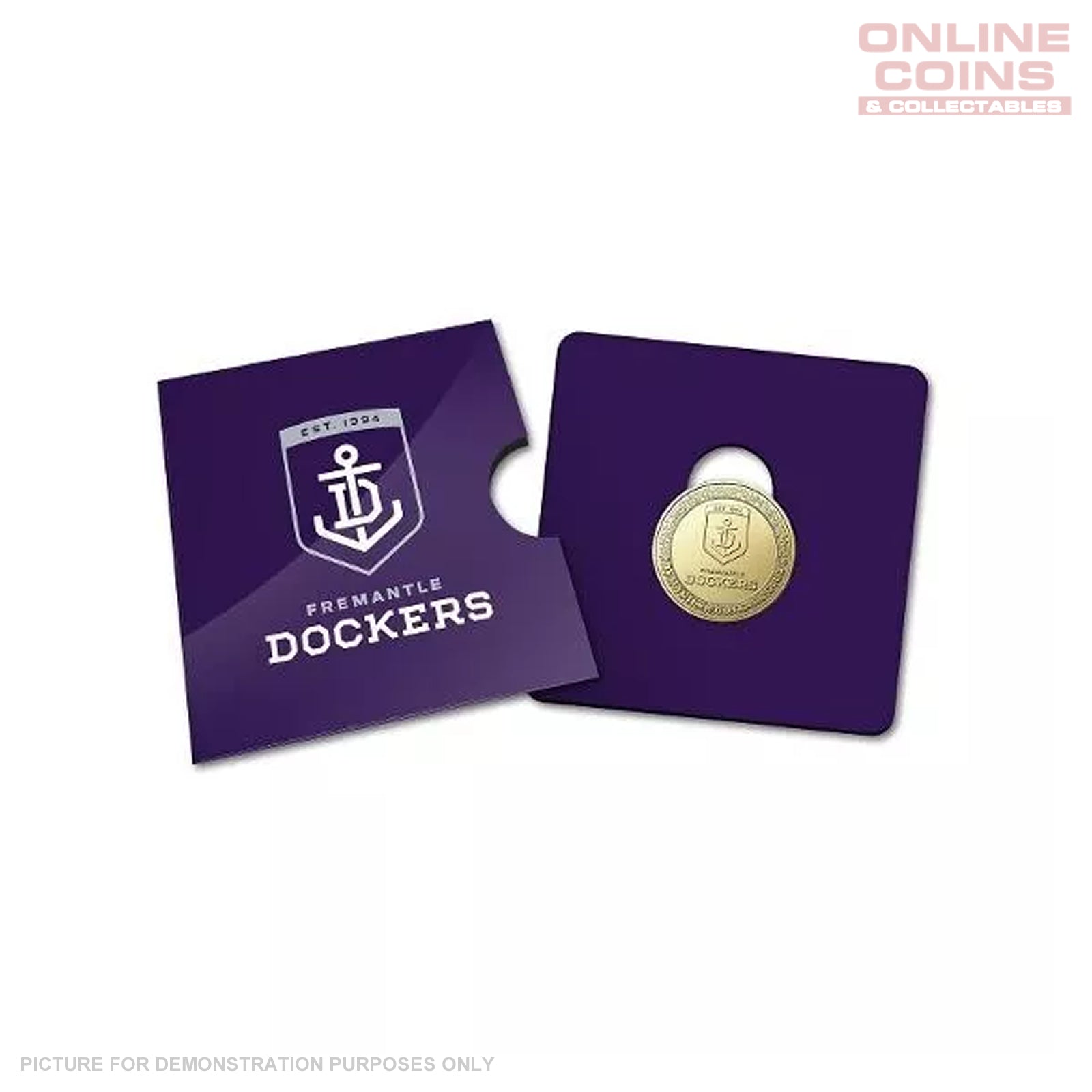 2023 Australia Post AFL $1 Coin in Card - Fremantle Dockers
